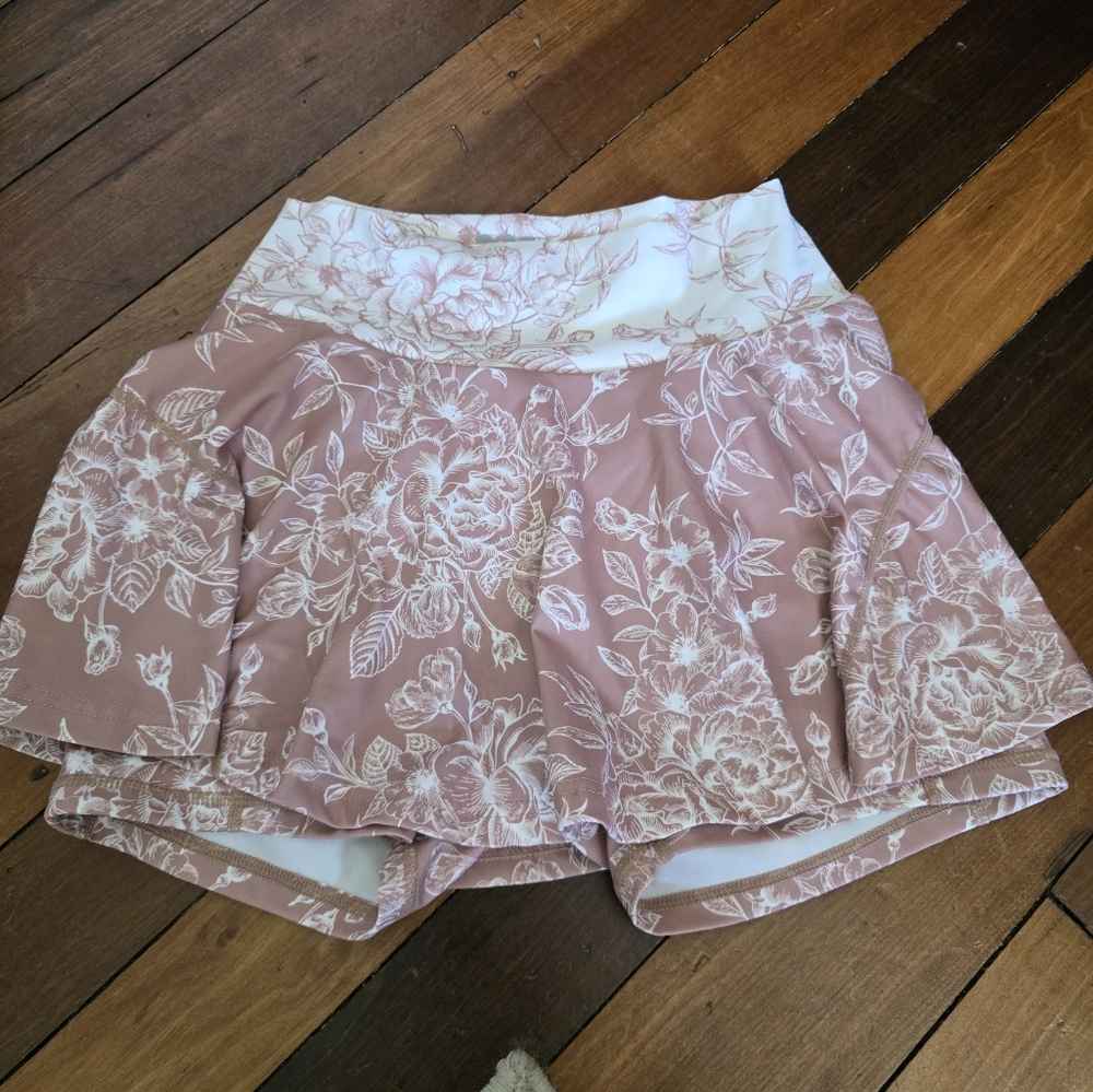 POPFLEX Twirl Skort - Tan Rose
